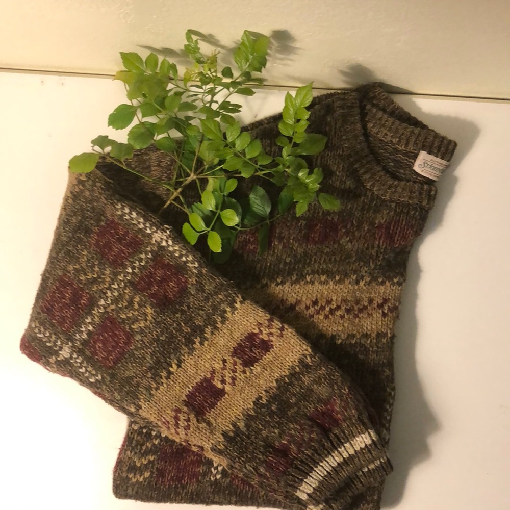 Vintage St John’s Bay sweater - cotton/Ramie/Linen - XL